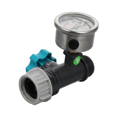 Régulateur de pression d'eau portable manomètre tuyau arrosage cuivre ABS jardin