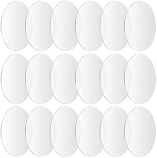 18 Pieces Clear Acrylic Sheets, 4 Inch Acrylic Circle Discs Boards, Transparent Round Acrylic Panels, Acrylic Blanks Sheets Signs for Picture Frame, Glass Replacement, Painting, DIY Crafts Display