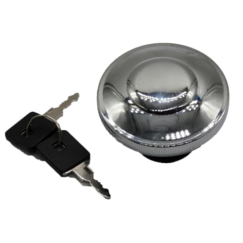 XDF Ratcheting Style Fuel Gas Tank Cap Cover Lock Key Compatible For Harley 1996-2022 Dyna Sportster, Street Glide, Road Glide, Electra Glide, Road King, Softail (SILVER) by XDF - Image 2