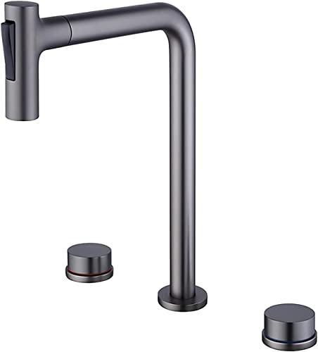 Robinet de lavabo de salle de bain mitigeur eau chaude et froide HLTYGWX
