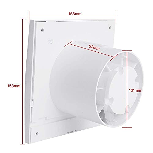 Ventilateur d'extraction de ventilation de 4 '' avec capot d'échappement à haut débit - 3