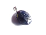 Steingröße: ca. 12 x 10 mm. Saphir Safir Edelstein Ketten Anhänger Echtsilberöse