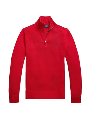 POLO RALPH LAUREN Men's Quarter-Zip Wool Blend...