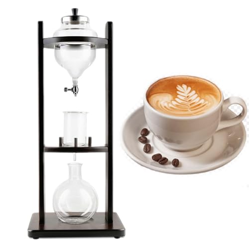 Cafetera de Hielo, cafetera de café frío, cafetera Manual, Extractor de café, Juego de Herramientas para café de Goteo Hecho a Mano, Vidrio de borosilicato Hecho a Mano