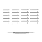 En acier sélectionné, le kit comprend un outil de liaison à ressort multifonction avec 40 goupilles de liaison, conçu pour une manipulation facile et une longue durée dans les tâches d'entretien de la montre.