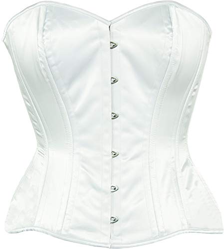 Orchard Corset CS-511 Overbust White Satin Corset - Size 32