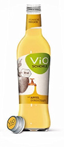 12 Flaschen a 300ml Vio Schorle Apfel Direktsaft inclusive 1.80€ MEHRWEG Pfand Glas Cover
