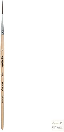 KATEOII Roubloff Pure Kolinsky - Pinceles de pintura de sable rojo ruso (1040#0)