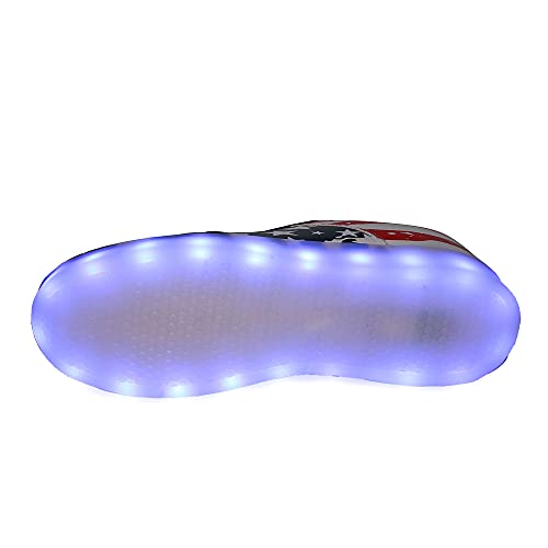Image of YuanRoad Unisex LED Light Up Shoes with USB Charging Glowing Luminous LED Sneakers