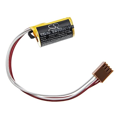 vhbw Batterie Ersatz für Omron 3G2A9-BAT08, C500-BAT08 für PLC Programmable Logic Controller (1700mAh, 3,6V, Li-SOCl2) Cover