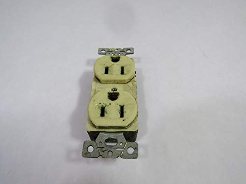 Arrow Hart 5262-I Ivory Duplex Receptacle 15A 125V 3W 2P