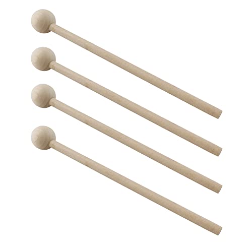 Litoexpe 2 Pair 8 Inch Wood Mallets Percussion Sticks For Glockenspiel, Xylophone, Chime, Woodblock, And Bells #TOP1