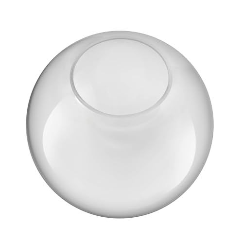 Image of Aspen Creative 28005-60-2, 6 inch Clear Glass Globe, Neckless for Wall Sconces, Fitter: 2-3 /4 inch, 2 Pack