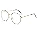Produktbild Vintage Polygon unregelmäßige Frauen verschreibungspflichtige Brillen Rahmen Metall Computer Männer Anti Blue Light Brillen Brillen BlackGold