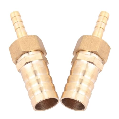 2 Espiga Para Manguera De Latón, 6mm-16mm Reductor Cola Conector, Reductor Conector De Manguera Adaptador Espiga Reductores Latón Recto Para Mantenimiento Tuberías, Conector Recto Para Agua Gas Aceite