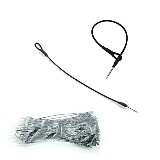 100pcs Security Tags Lanyard Wire Loop to Pin Black Tags for Mini Tag EAS Loss Prevention Antishoplifting Systems Length 6.7” Anti-Theft Rope Black