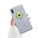 Produktbild LPZOOOM Liquid Crystal Kompatibel mit iPhone 6 Hülle, Ultra Transparent Weiche Dünn TPU Durchsichtig Silikon Stoßfest Kratzfest Mode Avocado Handyhülle für iPhone 6S Slim Case Cover- Crystal Clear