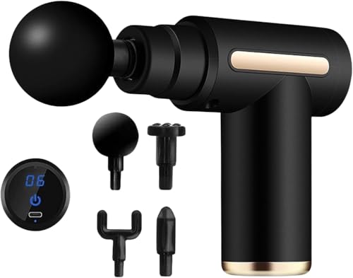 Mini Massage Gun Deep Tissue - 6 Speed Level, Portable Handheld Muscle Massager, Type C Charging & 1800mAh Battery, Ultra-Quiet Massage Gun, for Muscle Pain Relief Recovery and Relaxation and Gift