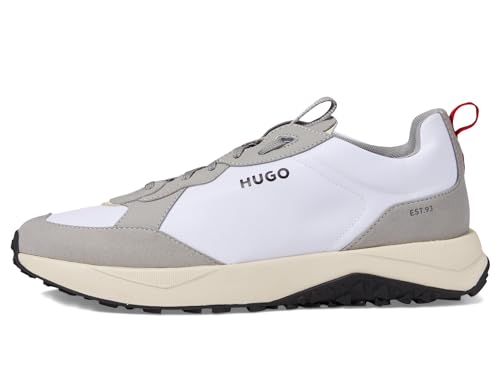Image of HUGO Mens Running Style Mix Material Sneakers