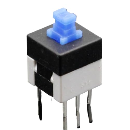10PCS 8 * 8 Latching Switch Button Switch Double Row self-Locking 6 feet