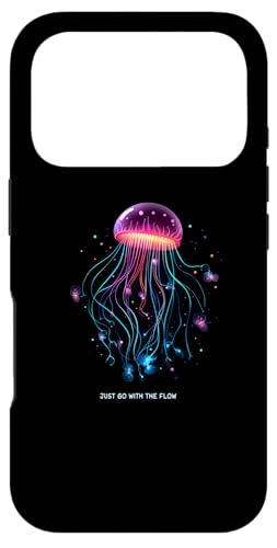 Awesome Cute UnderWater Fish Sea Just Go With Flow JellyFish �X�}�z�P�[�X iPhone 17 Pro �p