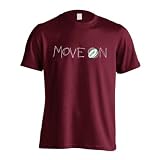 [アートワークスコウベ] ラグビー Tシャツ 半袖 練習着 ドライ MOVE ON 進め ユニセックス L バーガンディ