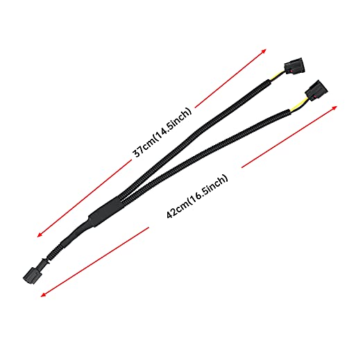 SEINECA Car Horn One-to-Two Converter Wiring, Plug-and-Play Y type Horn Adapter Wiring Harness Compatible with Honda Ten Generation Civic/2017 CRV/19 Lingpai/18 Fengfan(Double pin plug).