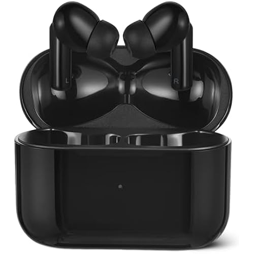 Amazon Basics Bluetooth 5.4 True Wireless Earbuds, IPX4 Waterproof, in-Ear with Mic, 28 Hours Battery Life, Charging Case, Black