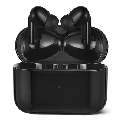 Amazon Basics Bluetooth 5.4 True Wireless Earbuds, IPX4 Waterproof, in-Ear with Mic, 28 Hours Battery Life, Charging Case, Black