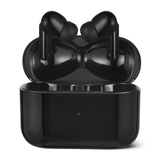 Amazon Basics Bluetooth 5.4 True Wireless Earbuds, IPX4 Waterproof, in-Ear with Mic, 28 Hours Battery Life, Charging Case, Black