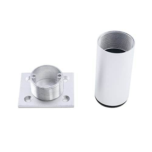 Dnyta 4 Pcs Round Furniture Legs 3 Inch White Aluminum Cabinet Feet For Supporting Cabinets,Sofa,Couch,Coffee Table #TOP5