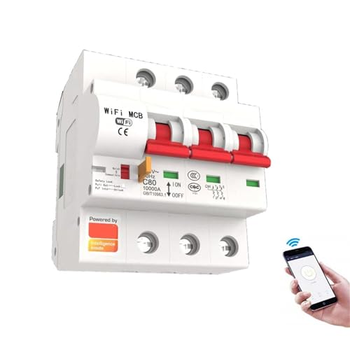 Disyuntor WiFi inteligente 3P 16A compatible con la aplicación Smart Life 2