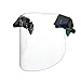 MSA 10194818 V-Gard H1 Face Shield - Polycarbonate (PC), Clear Tint with Antifog/Antiscratch Coating, Contoured, Resists Impact & Splash Hazards, Durable & Replaceable Hard Hat Accessory