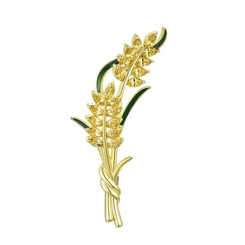 Broches oreille de blé au design rétro élégant pour sublimer vos manteaux d'hiver