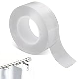 Nastro Scorrevole per Anelli Tende, Nastro Scorrevole Aste per Tende Trasparente Liscio Silenzioso Facile da far Scorrere Impedisce Che Rimanga Appeso All