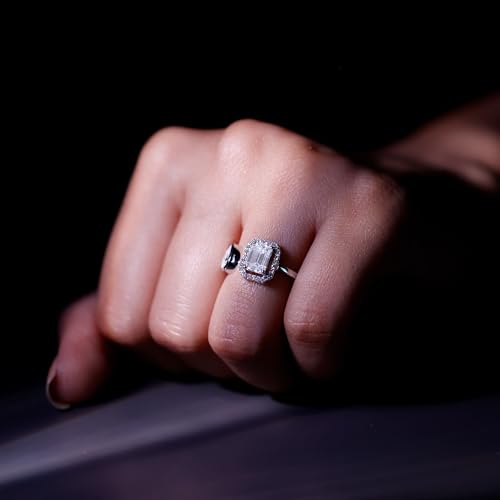 Certified Moissanite Toi Et Moi Engagement Ring in Silver, D-Vs1 Quality, Moissanite 2 Stone Ring - Ready To Gift4