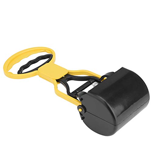 Image of Cyrank Dog Pooper Scooper, Dog Poop Scoop Dog Scooper with Long Handle for Grass Dirt Gravel Pick Up(Yellow)