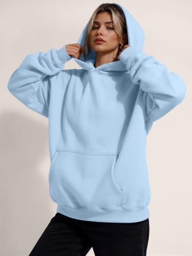 Image of Trendy Queen Women Oversized Hoodies Fall Outfits | Gentle Skin Feel, Aesthetic Drop Shoulder, Large Kangaroo Pocket, Seamless Daily Outfit Match