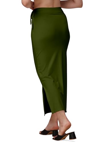 Image of Mehrang Microfiber Saree Shapewear Petticoat for Women, Cotton Blended Shape Wear Dress for Saree