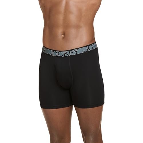 Jockey Men's Underwear Active Microfiber 5" Boxer Brief - 3 Pack2
