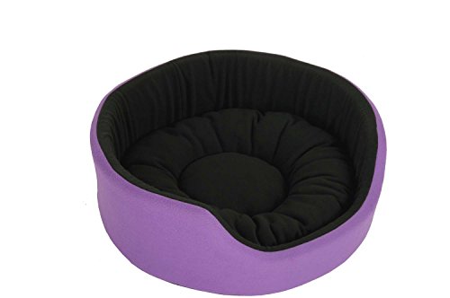 Image of Fluffy's Polyester Luxurious Both Side Soft Dog /Cat Bed (Purple, Large)