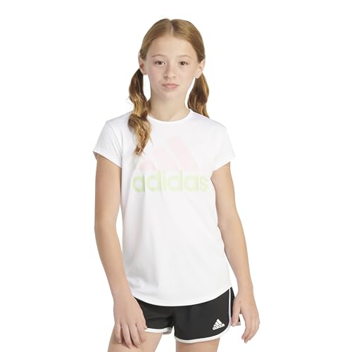 Image of adidas Girls' Short Sleeve Scoop Neck Tee T-Shirt