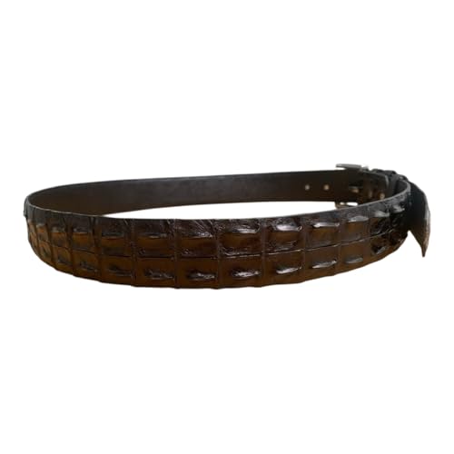 Black Alligator Hornback Men's Belt