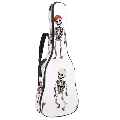 Étui guitare acoustique squelette imperméable avec double sangle dos
