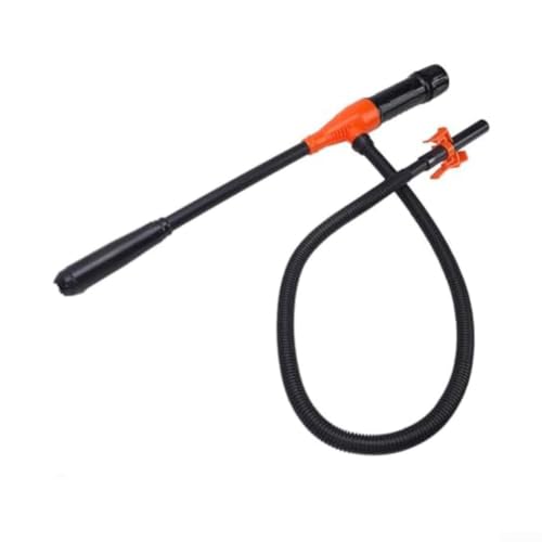 Image of Oil Extractor with 90 cm Hose for Workshop Garage (Orange) | Manual operation, 90 cm hose length, metal-plastic mix, ideal for oil changes, tool-free
