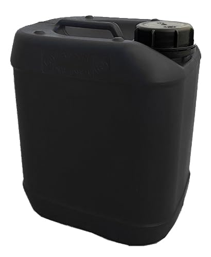 Style # 2 Black- 5 LT (1.32 Gal) Jerrican Din51, GE Style | Tamper Evident Screw Cap | UN Rated 3H1/X1.3/250 (X-RATED) | Perfect Container to Ship Chemicals & Liquids | HDPE Containers | Pack of 4