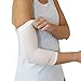 Copper Compression Copper + Zinc Elbow Sleeve. Guaranteed Best Elbow Brace with Infused Support for Workouts, Golfers & Tennis Elbow, Arthritis, Tendonitis. Fit for Men and Women (White - Medium)
