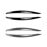 Car Headlight Eyebrow Trim Cover for BMW 3 Series E90 E92 E93 M3, 1 Pair Front Headlamp Eyebrow Eyelid Cover Sticker, Gloss Black Eyebrows Car Exterior Accessories Compatible 3 Series E90 E92 E93 M3 - Image 7