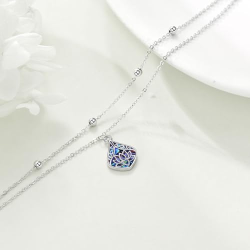 Image of POPLYKE 925 Sterling Silver Double Layered Chain Evil Eye Daisy Sunflower Butterfly Anklets for Women Holiday Beach Crystal Ankle Bracelet Dainty Evil Eye Jewelry