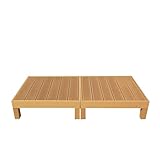 人工木ウッドデッキ 縁台 2点セット樹脂 デッキ 縁台 (ブラウン)